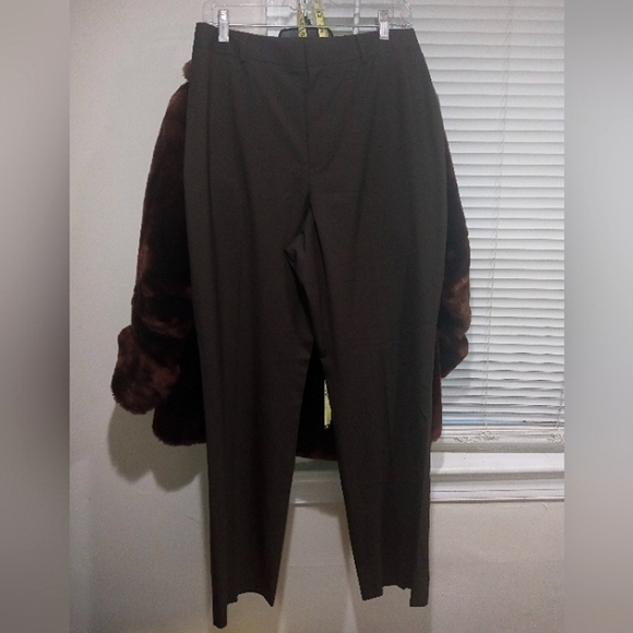 NWT Ellen Tracy brown slacks - Picture 1 of 8